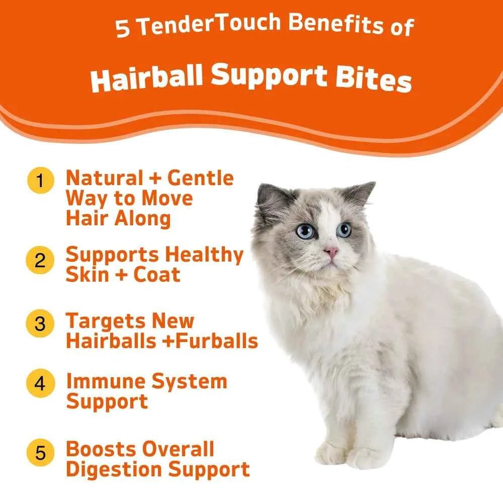 TenderTouch Hairball Control Chews - Cat Hairball Treats - 3 Gen of Hairball Support Supplements by Souths Cheap Stuff