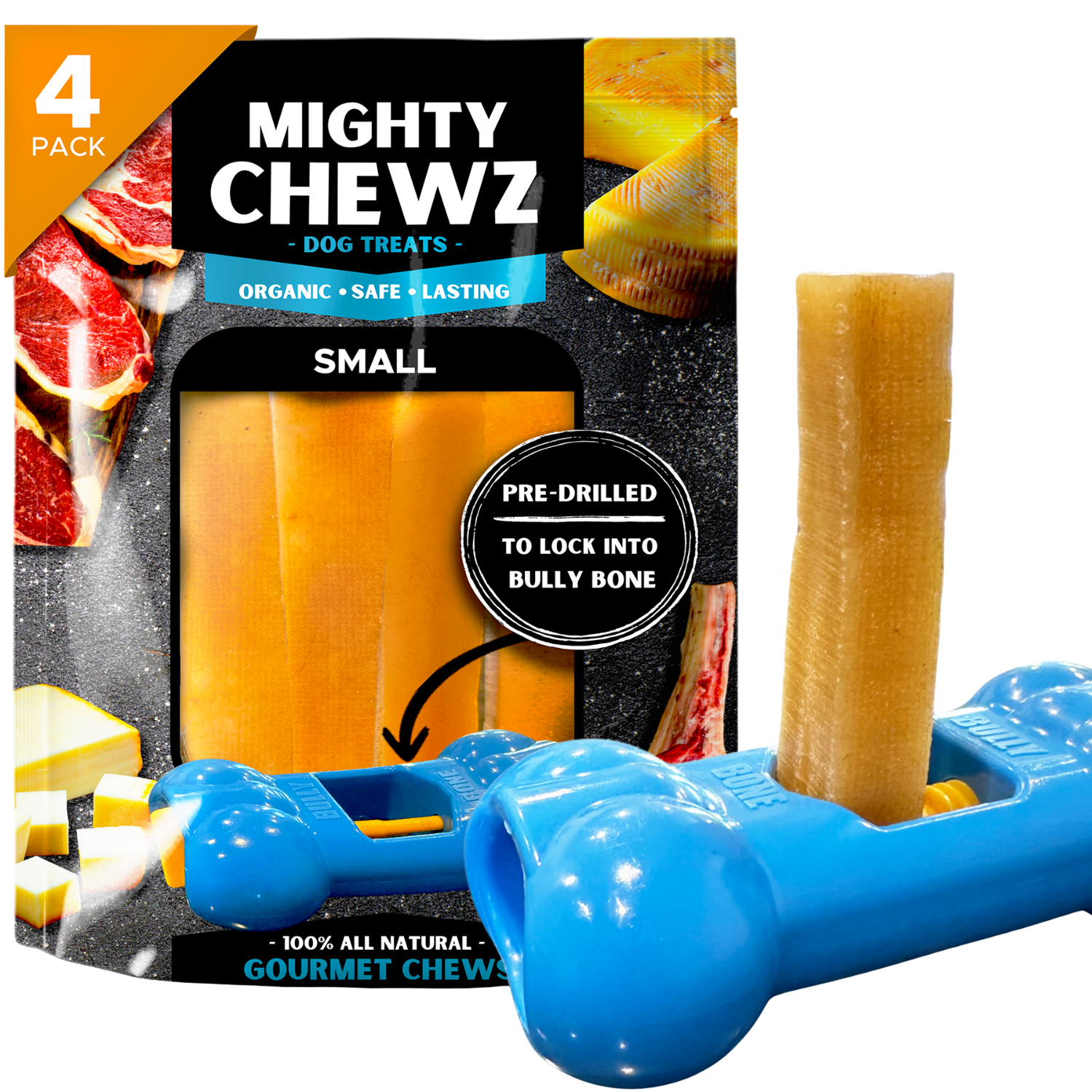 4 Pack Small Yak Cheese With Yak Chew Holder Pack Safe For Dogs - shop_name pets petsupplys