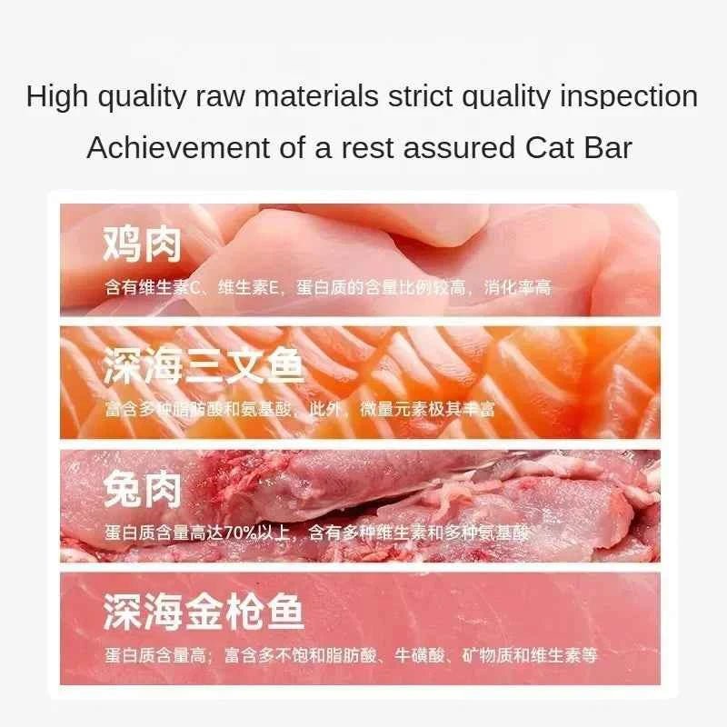 50pcs High Protein Cat Snacks Training Treats - Fresh Meat Salmon Chicken by Souths Cheap Stuff