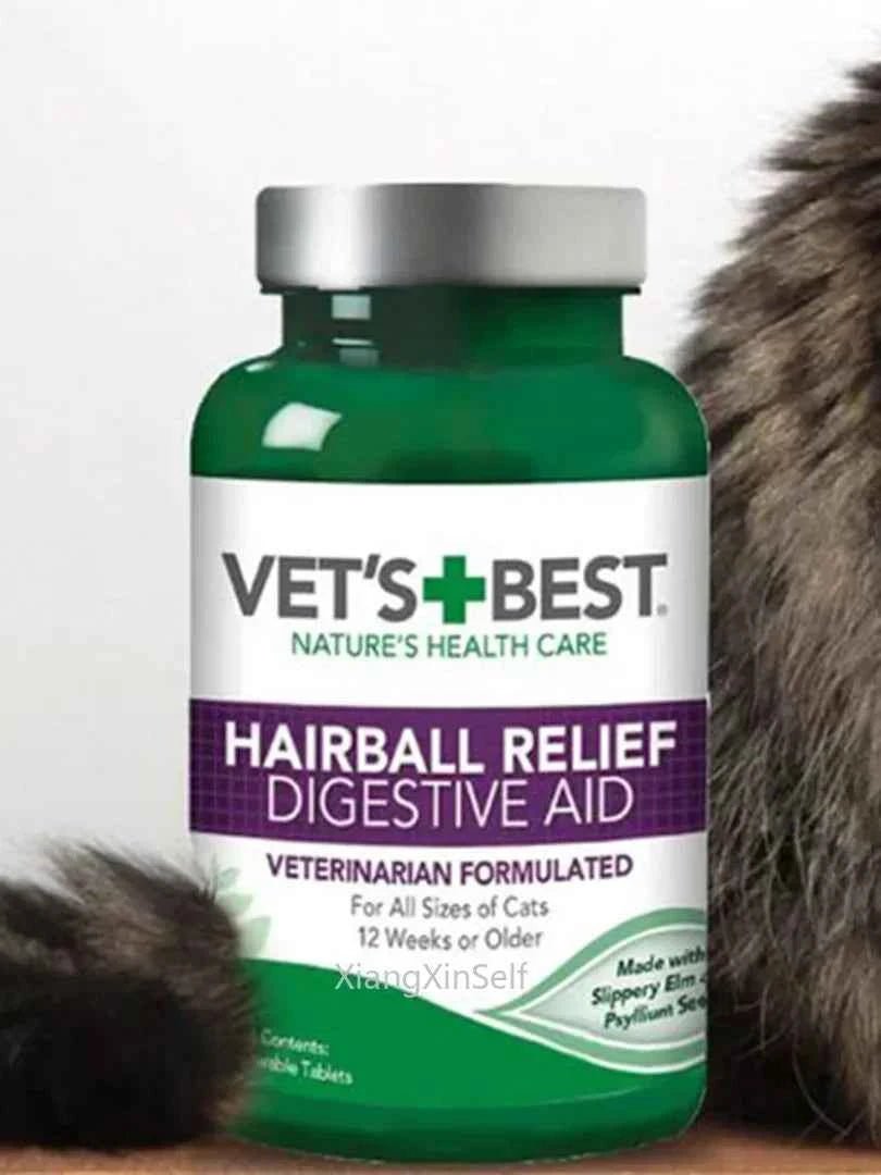 Vet's Best Cat Hairball Remedy Tablets, Natural Digestive Aid, 60 Vet-Approved Pills by Souths Cheap Stuff