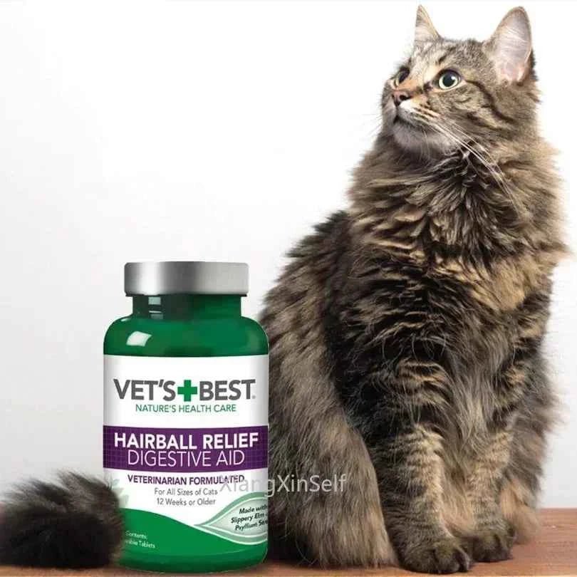 Vet's Best Cat Hairball Remedy Tablets, Natural Digestive Aid, 60 Vet-Approved Pills by Souths Cheap Stuff