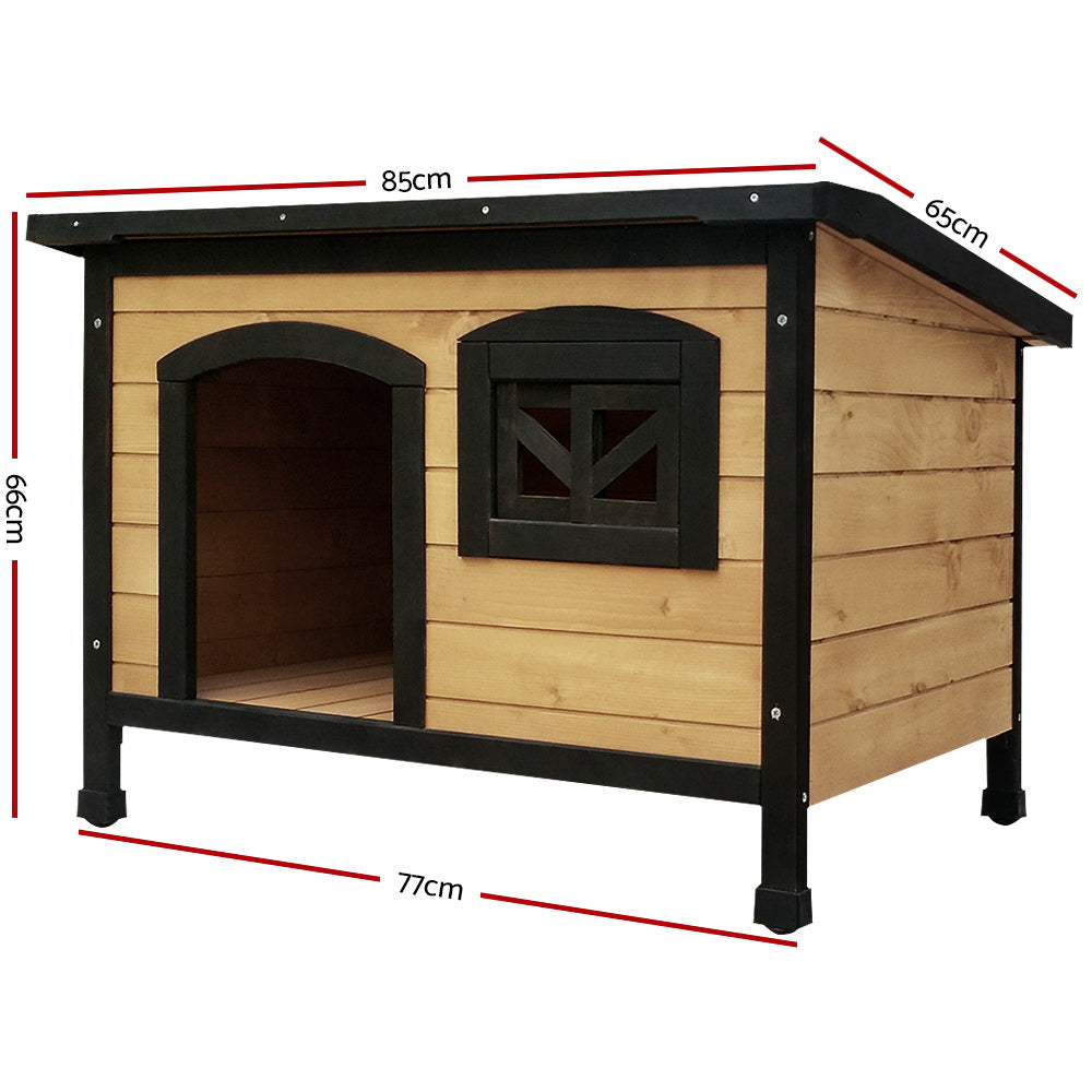 i.Pet Dog Kennel Large Wooden Outdoor Indoor House Pet Puppy Crate Cabin Waterproof by DropshipZone