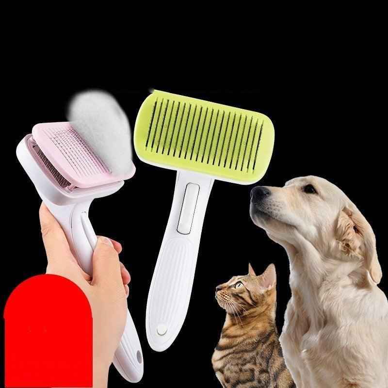 Automatic Hair Brush Remover For Dogs And Cats Pet Grooming Tool - shop_name pets petsupplys
