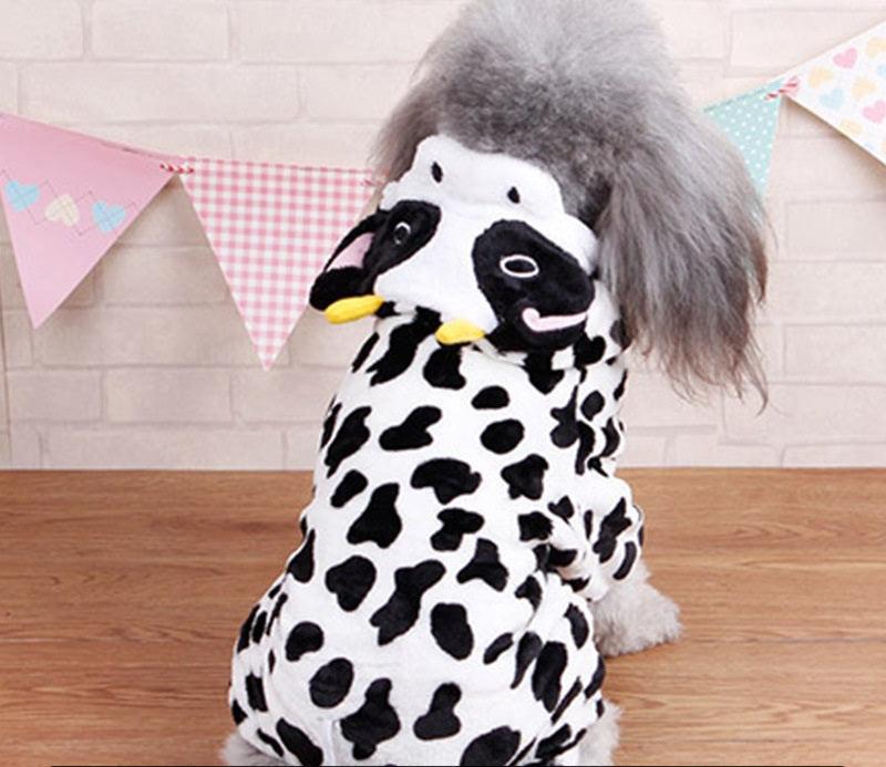 Autumn And Winter Dog Pet Costume Collection: Cozy Coral Fleece Cartoon Style by Dog Hugs Cat