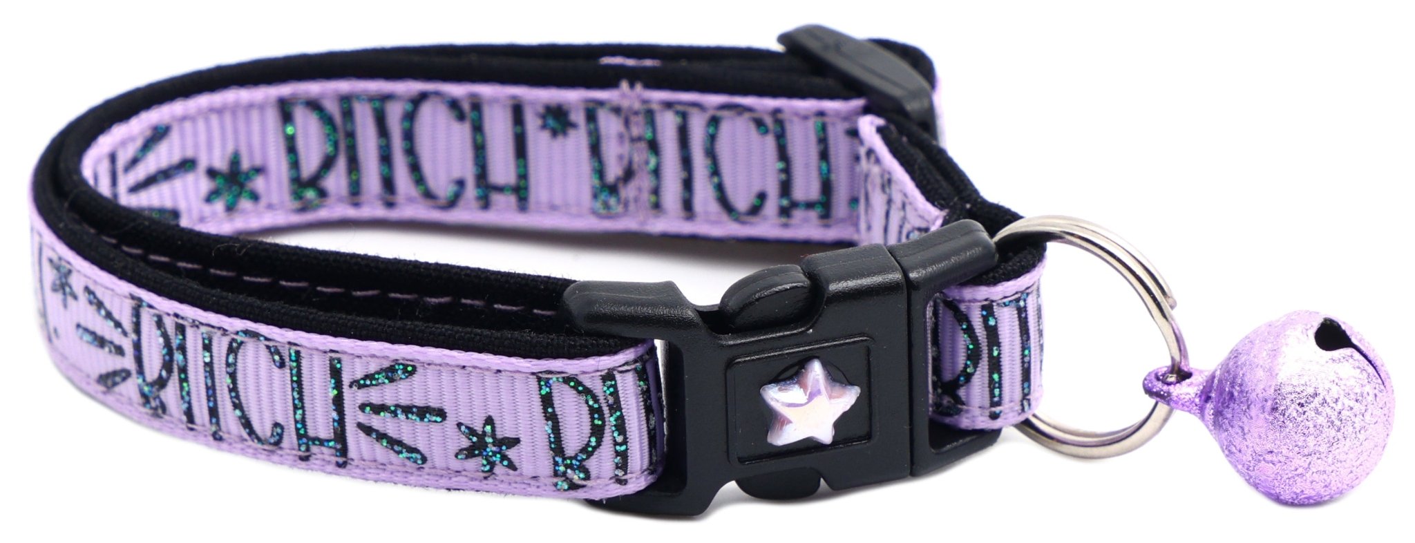 Bitch 2 Breakaway Cat Collar by Pugs2Persians