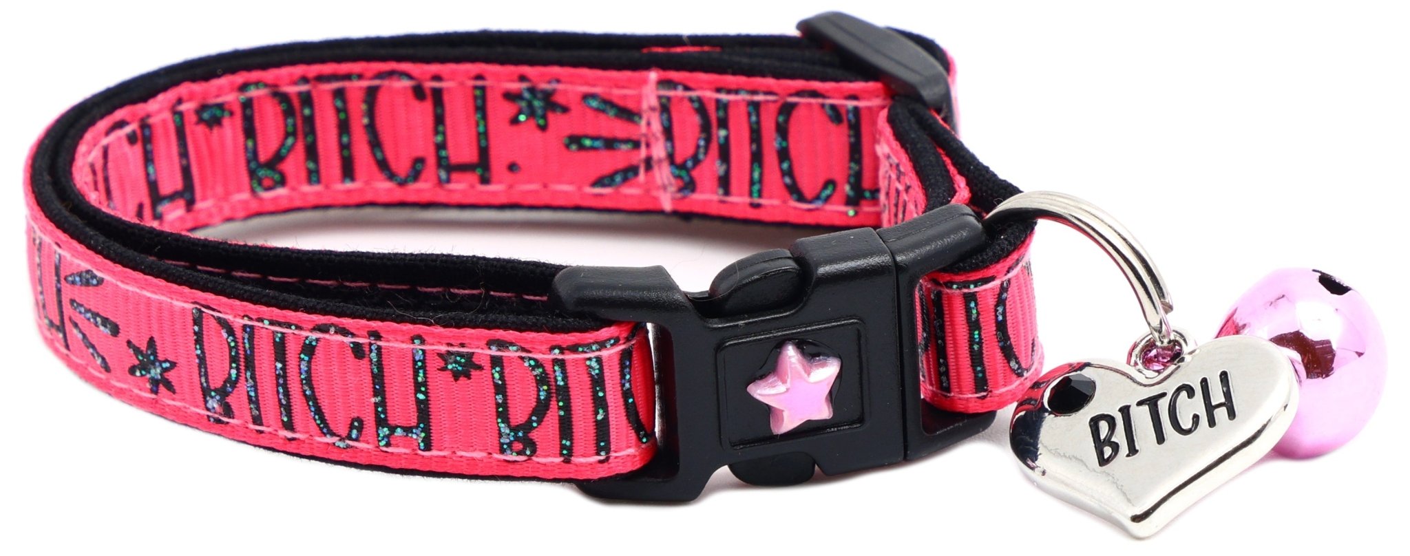 Bitch 2 Breakaway Cat Collar by Pugs2Persians