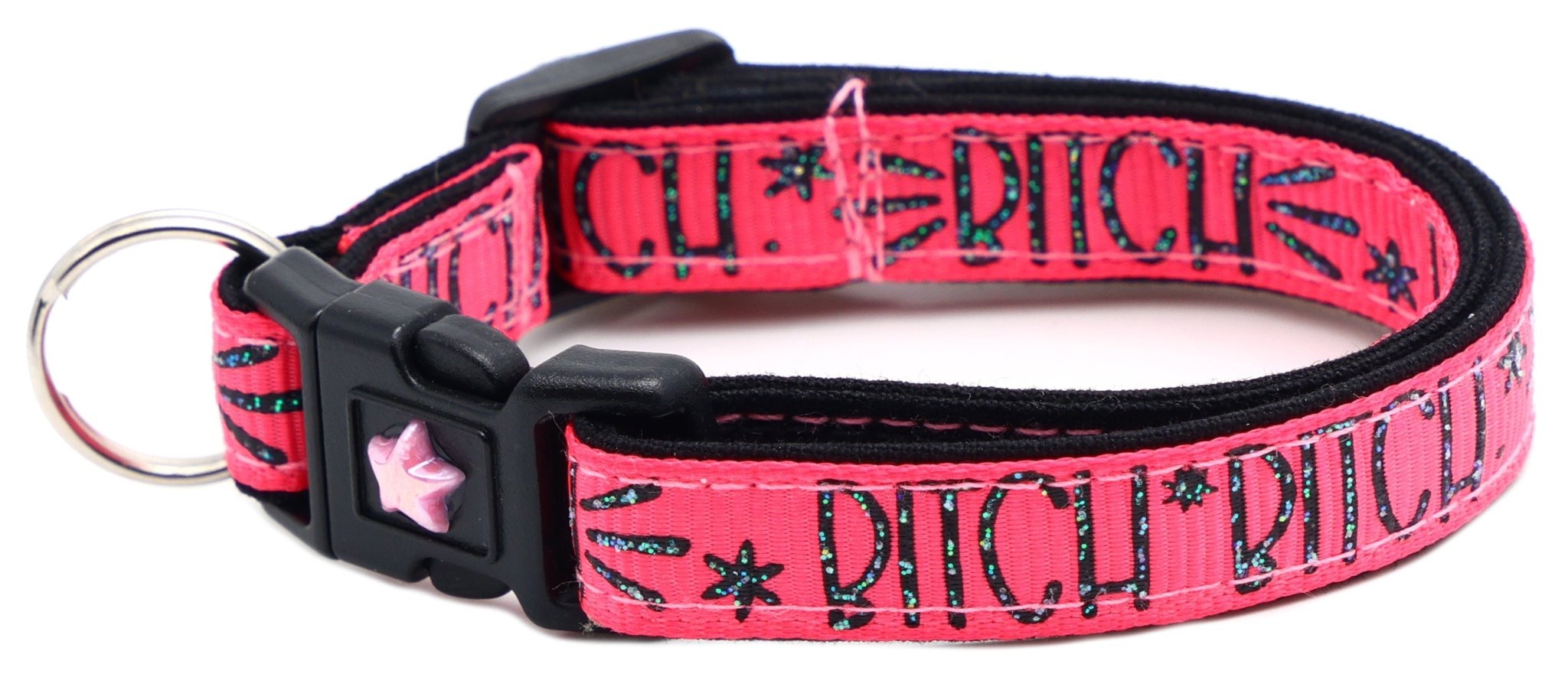 Bitch 2 Breakaway Cat Collar by Pugs2Persians