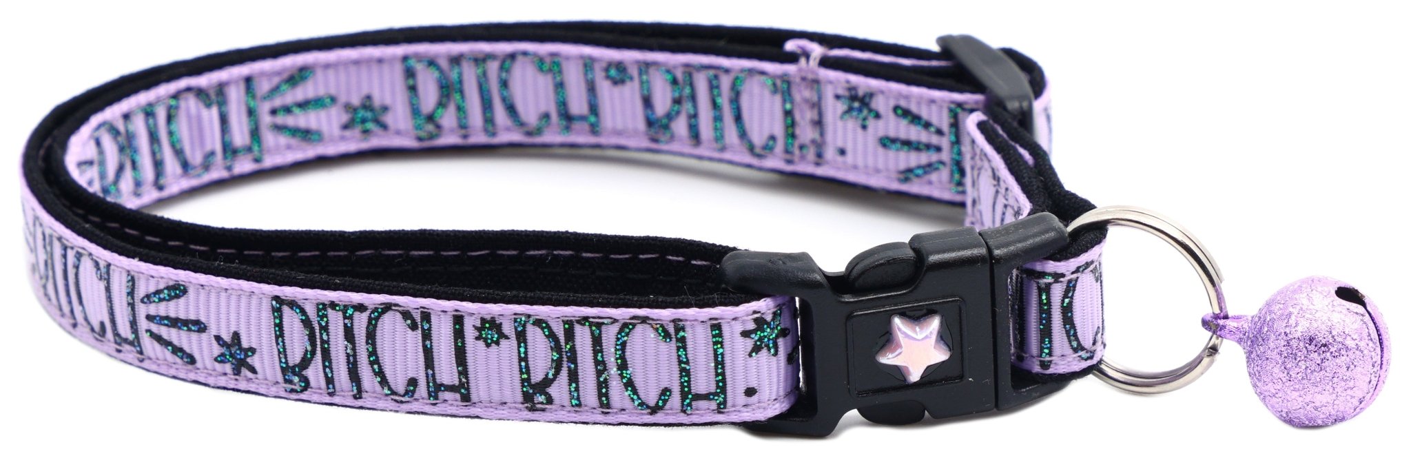 Bitch 2 Breakaway Cat Collar by Pugs2Persians