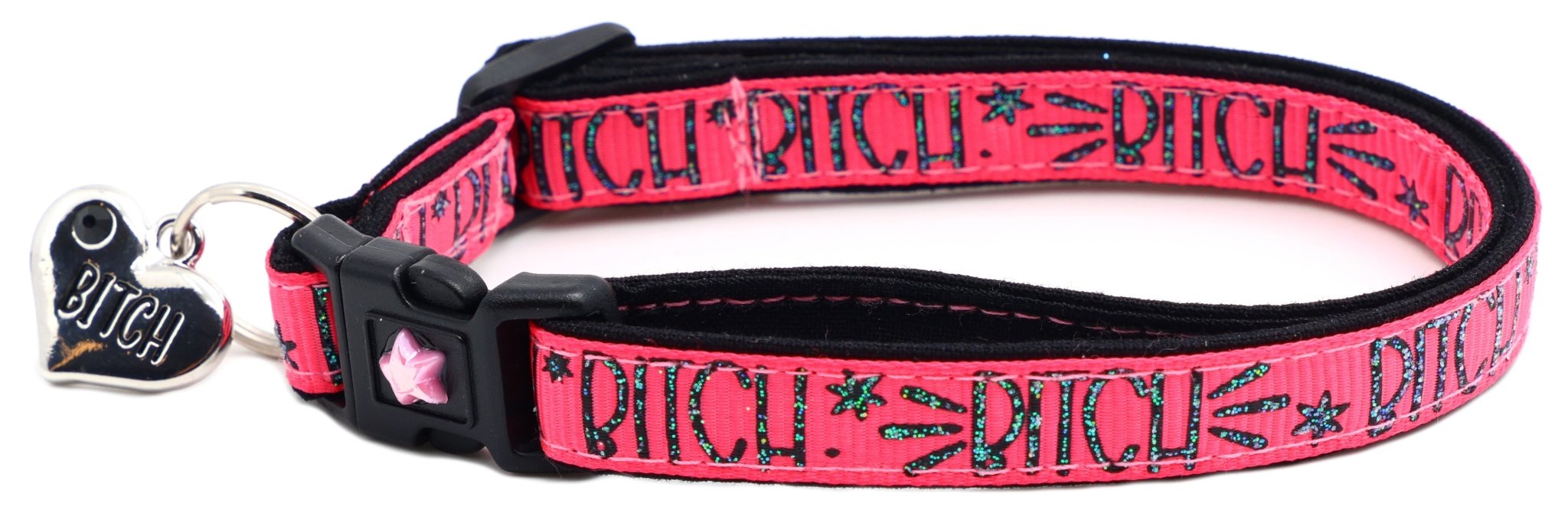 Bitch 2 Breakaway Cat Collar by Pugs2Persians