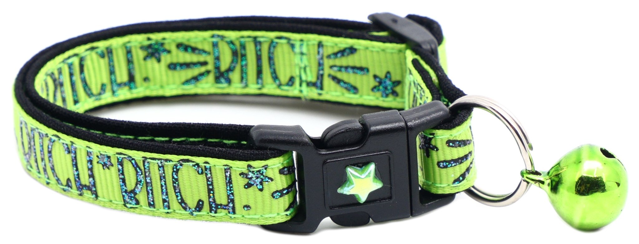 Bitch 2 Breakaway Cat Collar by Pugs2Persians