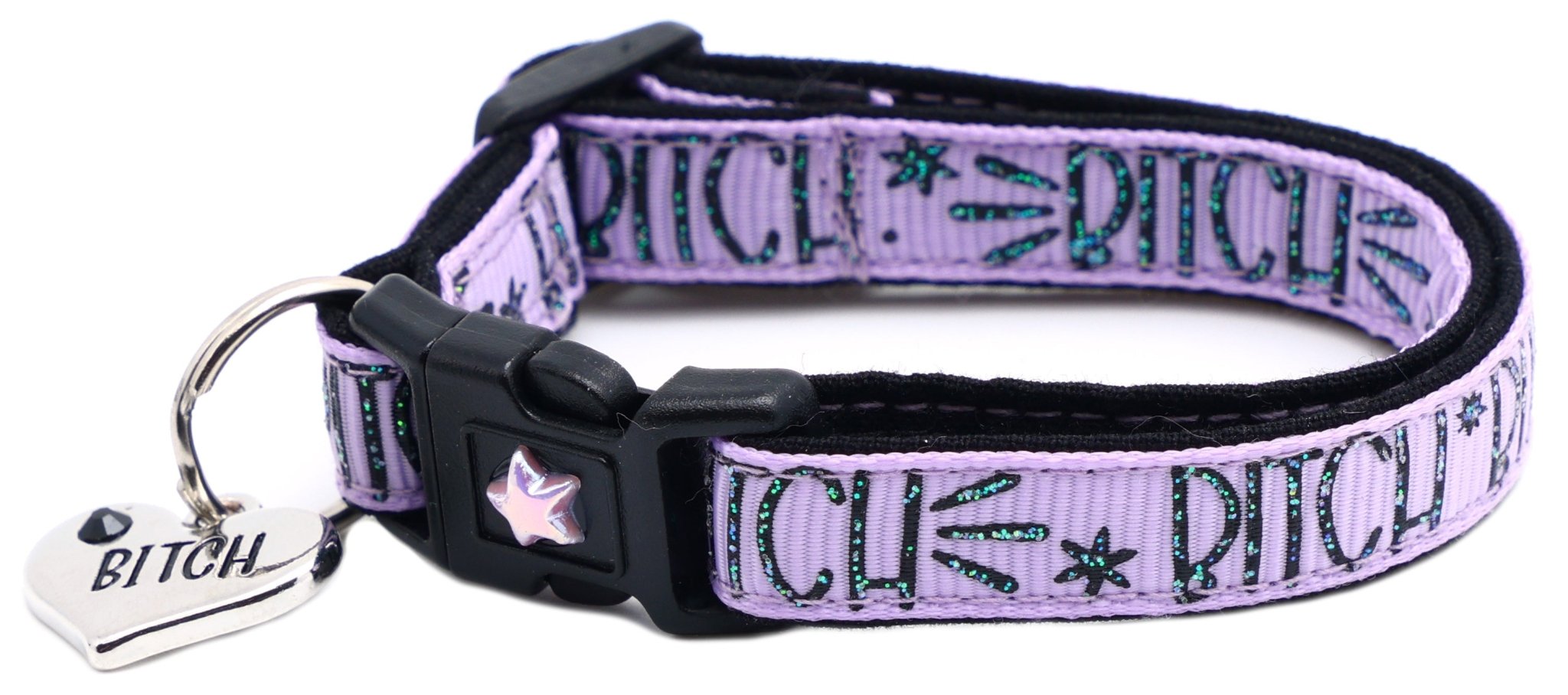 Bitch 2 Breakaway Cat Collar by Pugs2Persians