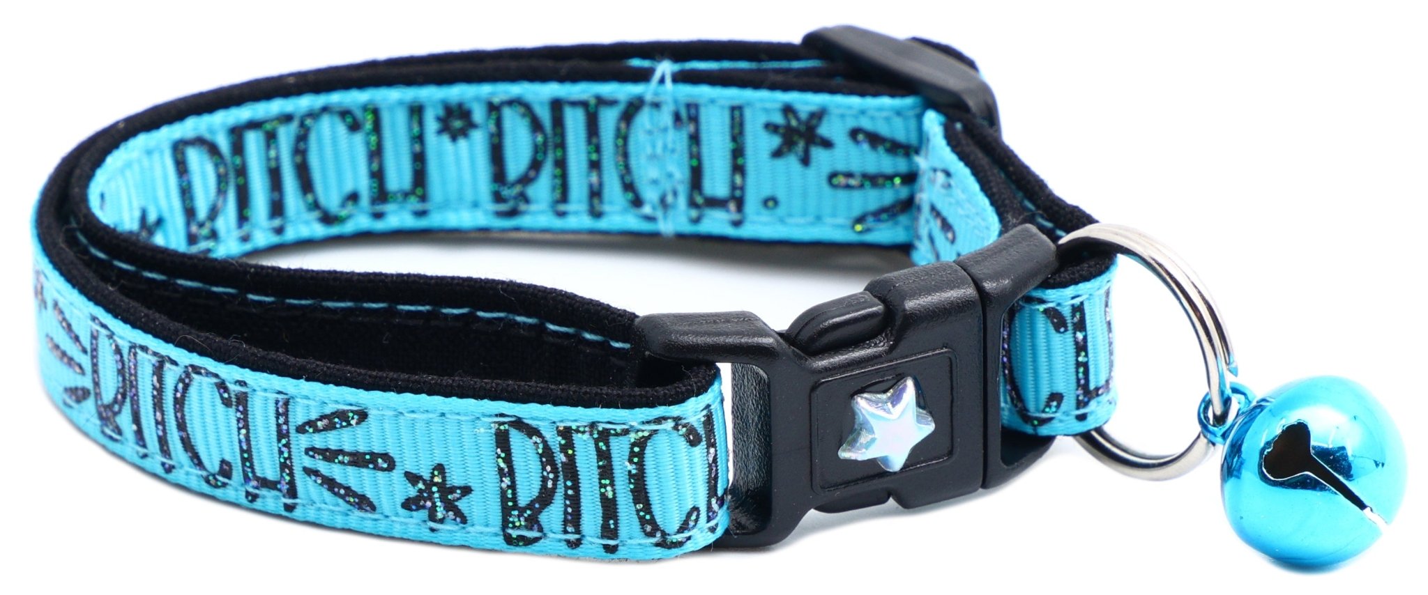 Bitch 2 Breakaway Cat Collar by Pugs2Persians