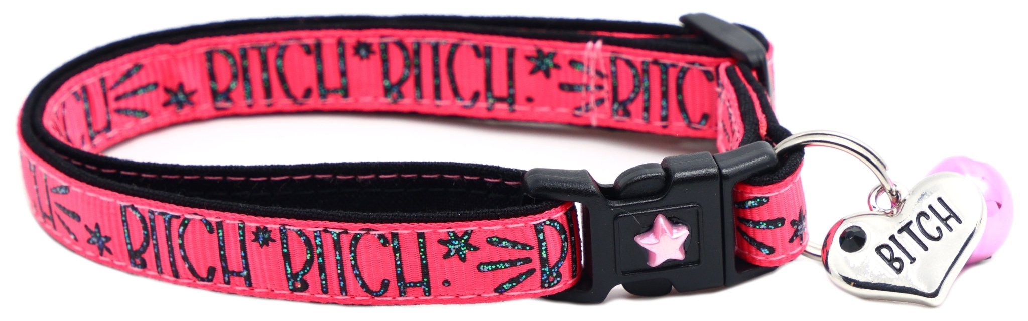 Bitch 2 Breakaway Cat Collar by Pugs2Persians