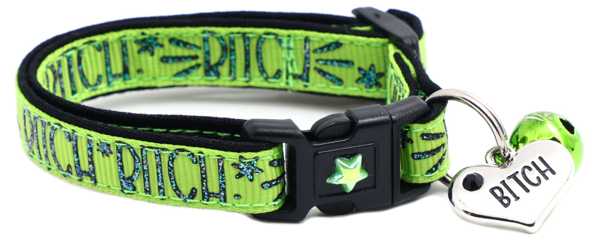Bitch 2 Breakaway Cat Collar by Pugs2Persians