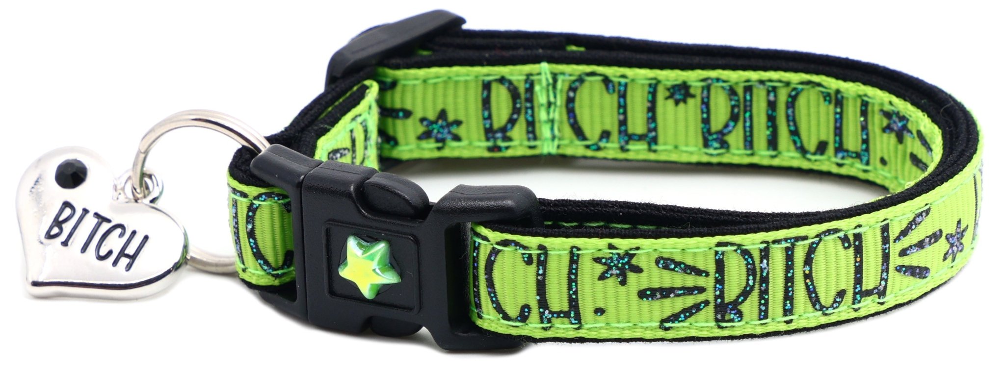 Bitch 2 Breakaway Cat Collar by Pugs2Persians