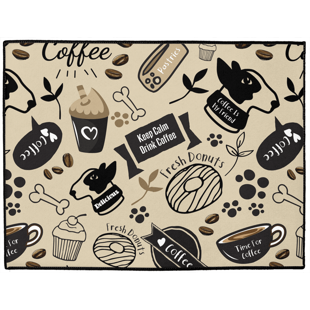 Caffeinated Canine Dog Mat Door Entrance Floor Protector Polyester - shop_name pets petsupplys