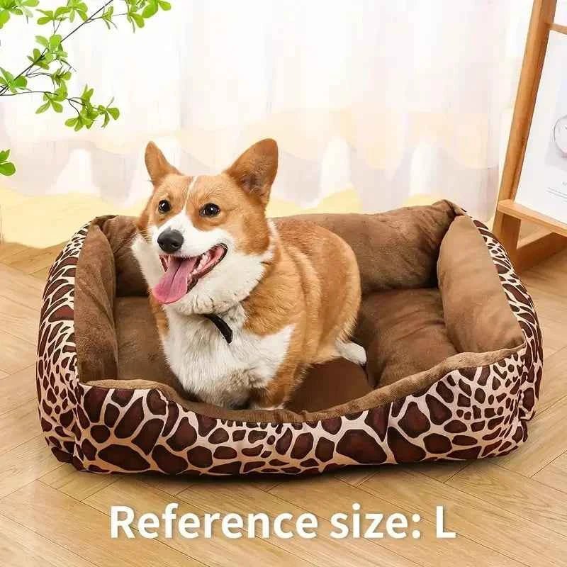 Soft Corduroy Dog Bed Plush Calming Sofa Bed for Pets by Souths Cheap Stuff
