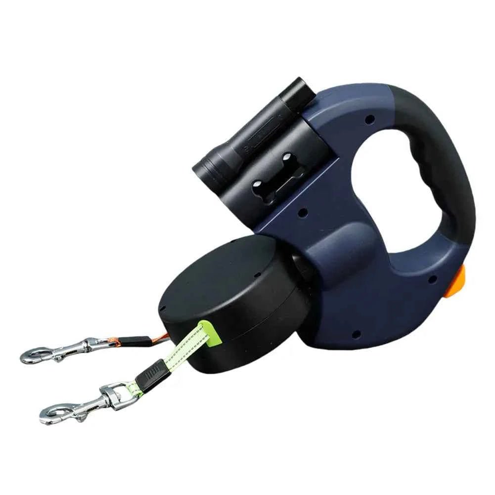 Dual-Handle LED Retractable Dog Leash for Small Medium Dogs by Souths Cheap Stuff