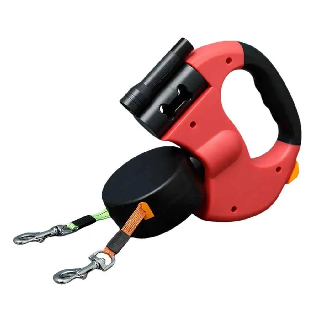 Dual-Handle LED Retractable Dog Leash for Small Medium Dogs by Souths Cheap Stuff