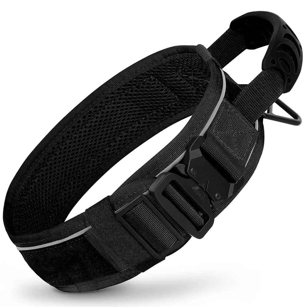 Heavy-Duty Tactical Dog Collar with Leash for Large Dogs - German Shepherd Training Gear by Souths Cheap Stuff