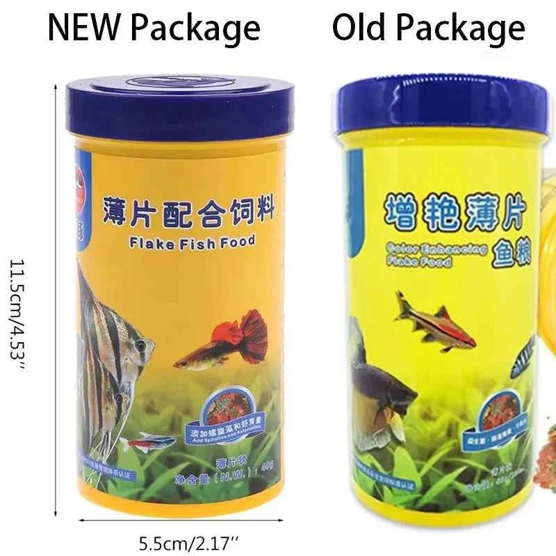 Fish Food Coloring and Brightening Feed High-nutrient Tropical Fish Growth Healthy Fish Food Flakes by Souths Cheap Stuff