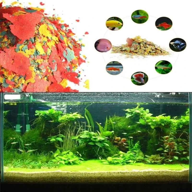 Fish Food Coloring and Brightening Feed High-nutrient Tropical Fish Growth Healthy Fish Food Flakes by Souths Cheap Stuff