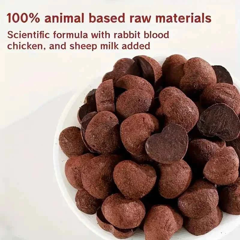 Iron-Rich Rabbit Blood Cat Snacks, High Protein Freeze-Dried Pet Treats, 3.5oz by Souths Cheap Stuff