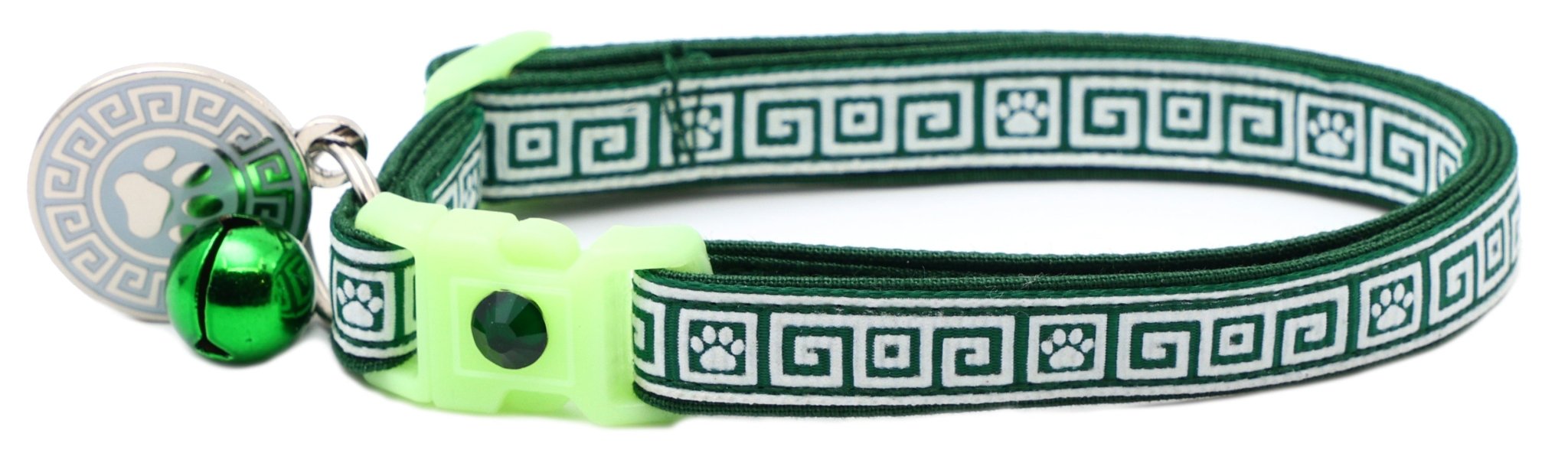 Greek Key Breakaway Cat Collar by Pugs2Persians