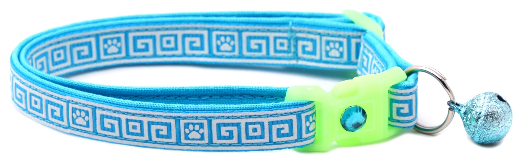 Greek Key Breakaway Cat Collar by Pugs2Persians