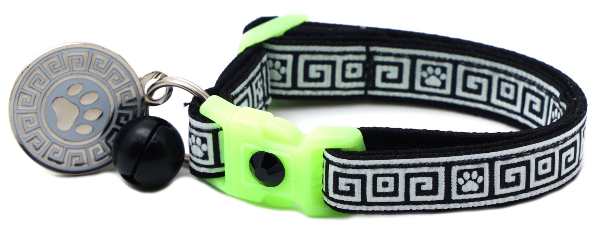 Greek Key Breakaway Cat Collar by Pugs2Persians