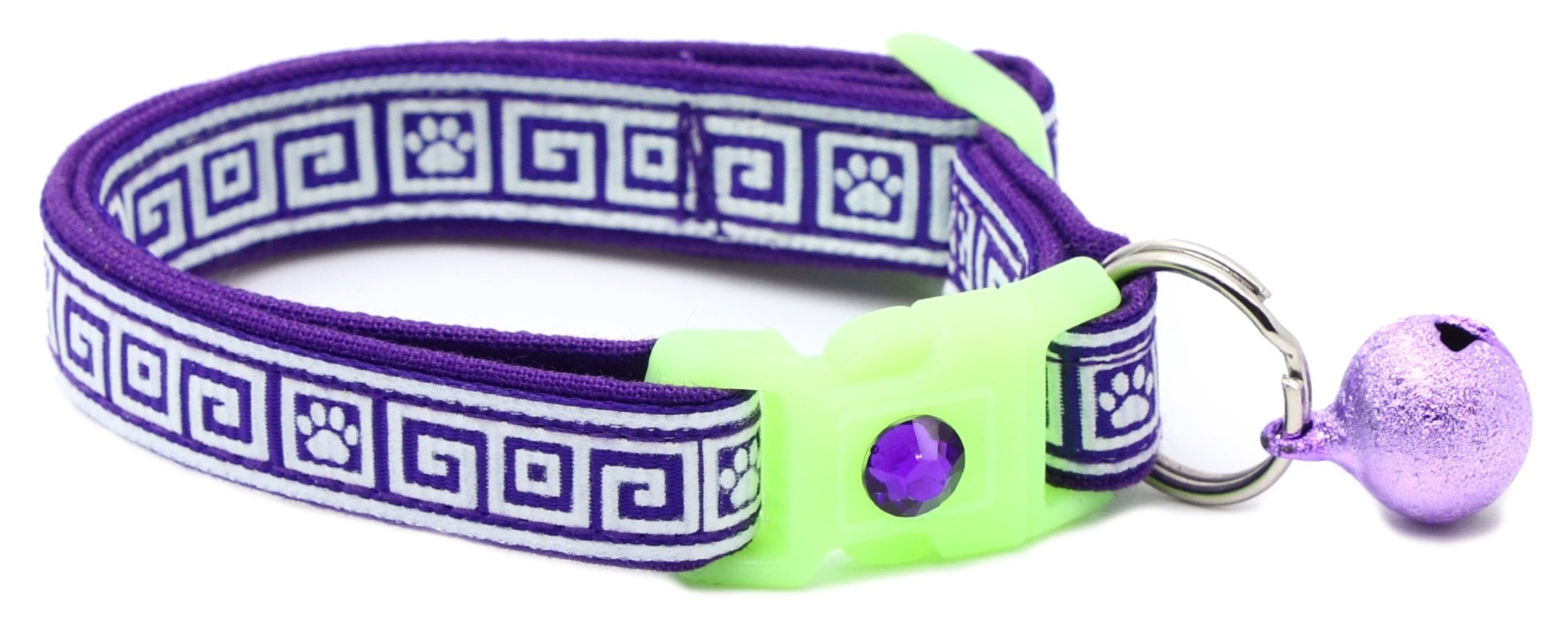 Greek Key Breakaway Cat Collar by Pugs2Persians