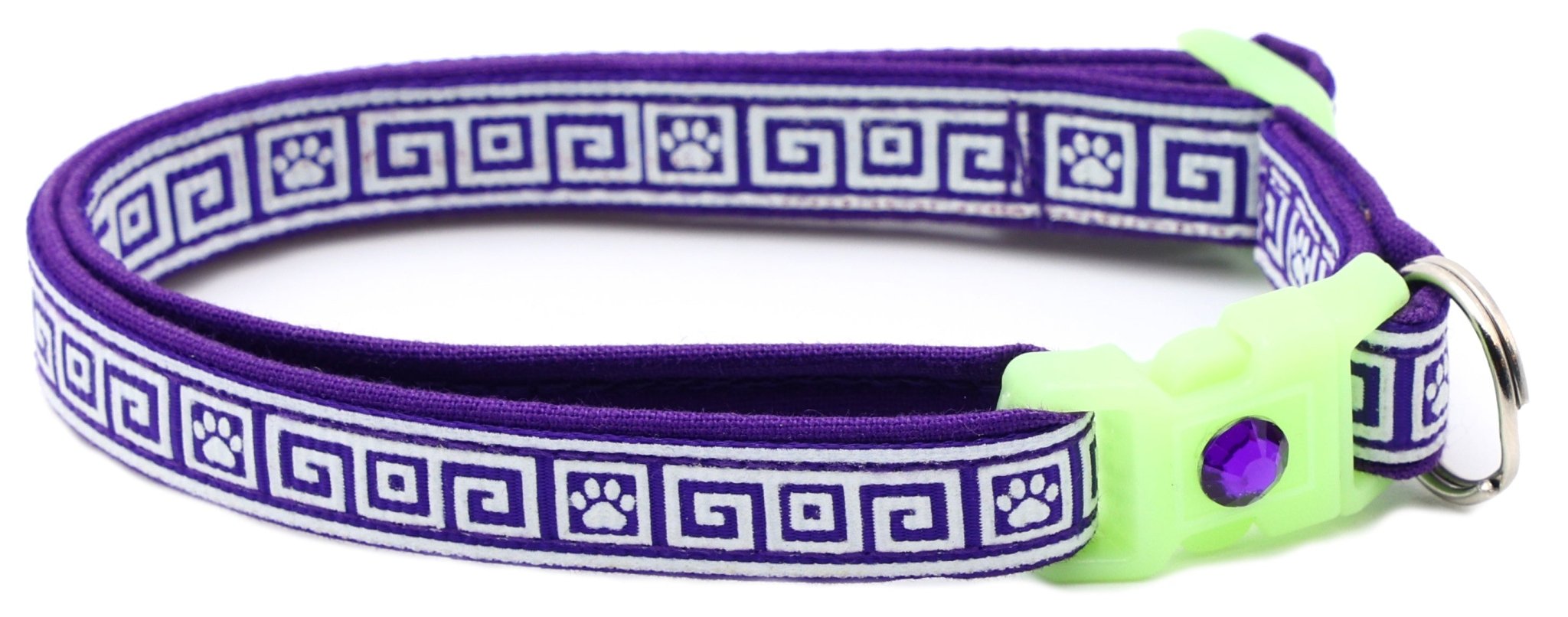 Greek Key Breakaway Cat Collar by Pugs2Persians