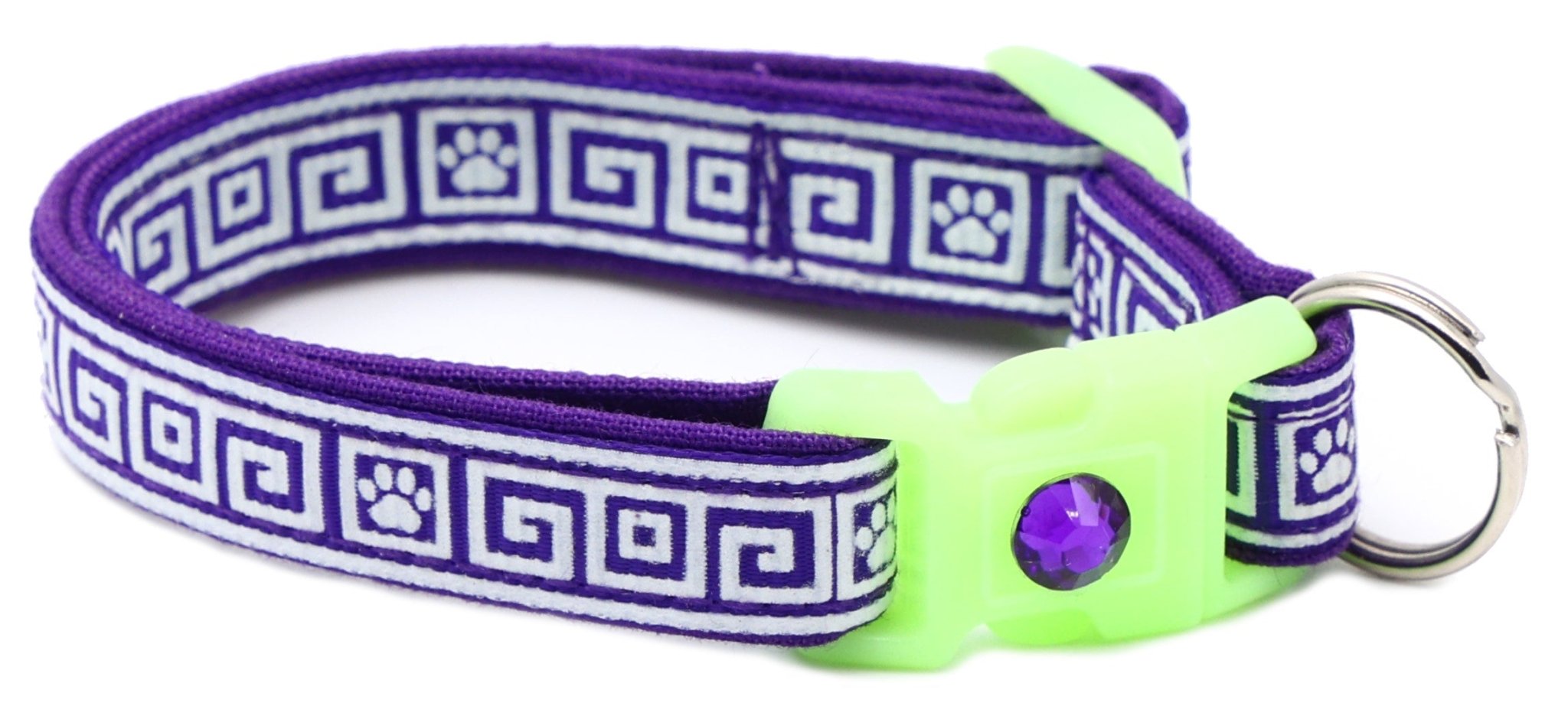 Greek Key Breakaway Cat Collar by Pugs2Persians
