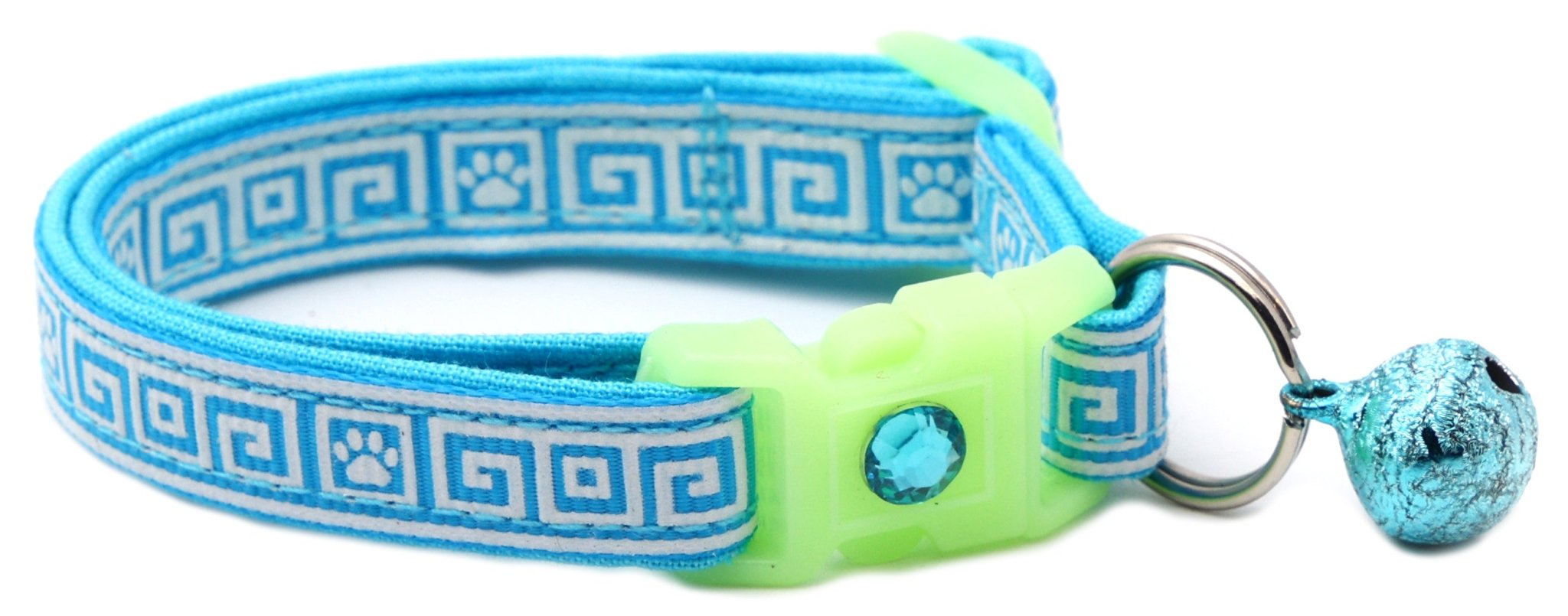 Greek Key Breakaway Cat Collar by Pugs2Persians