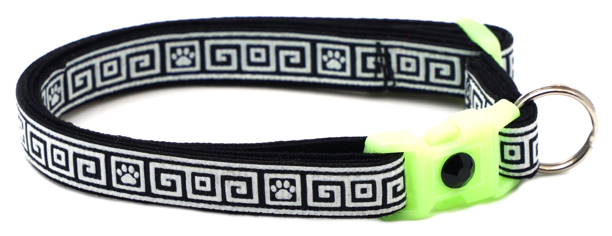 Greek Key Breakaway Cat Collar by Pugs2Persians