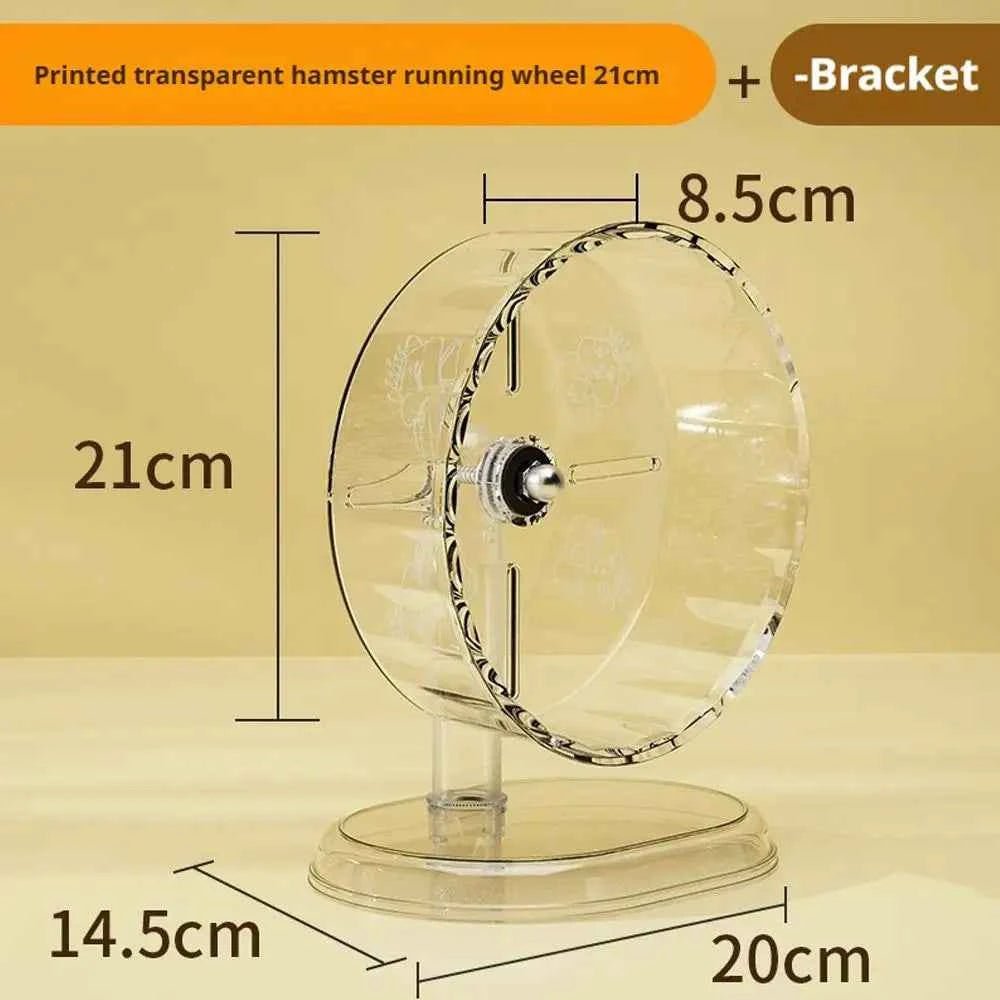 Quiet Hamster Wheel | Easy Clean Exercise Toy | Transparent Running Wheel by Souths Cheap Stuff