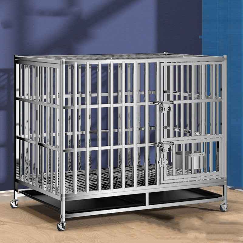 Heavy Duty Stainless Steel Dog Kennel Crate - shop_name pets petsupplys