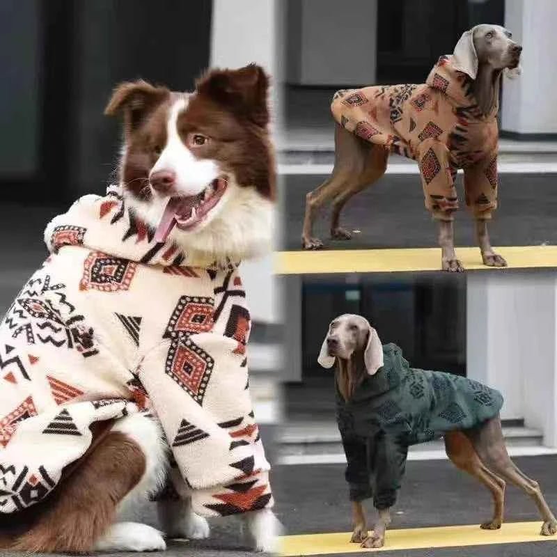 Sherpa Fleece Winter Dog Hoodies Large Dog Coats by Souths Cheap Stuff