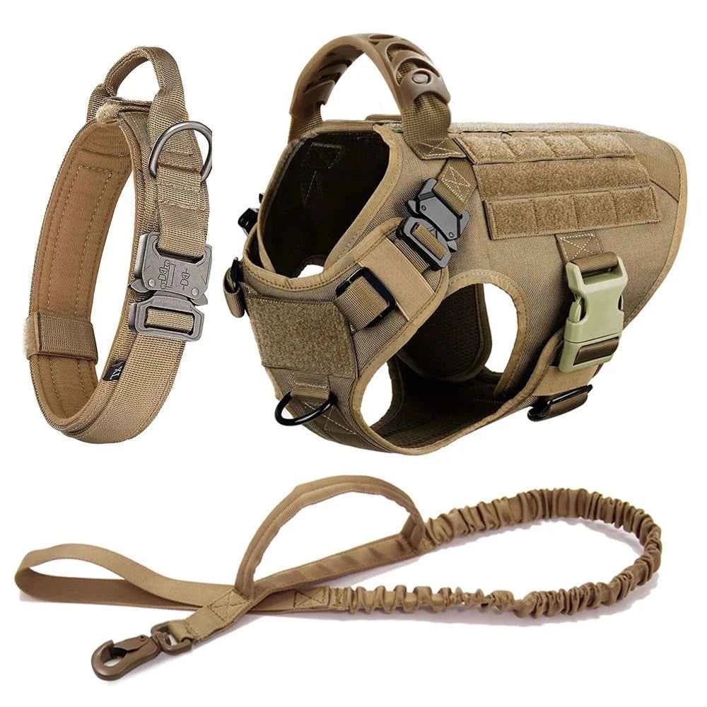 Adjustable Large Dog Harness Set with German Shepherd Leash for Training and Walking by Souths Cheap Stuff