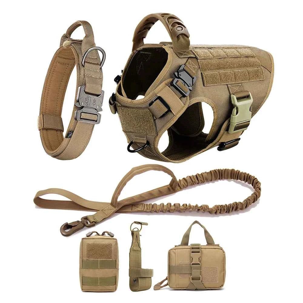Adjustable Large Dog Harness Set with German Shepherd Leash for Training and Walking by Souths Cheap Stuff