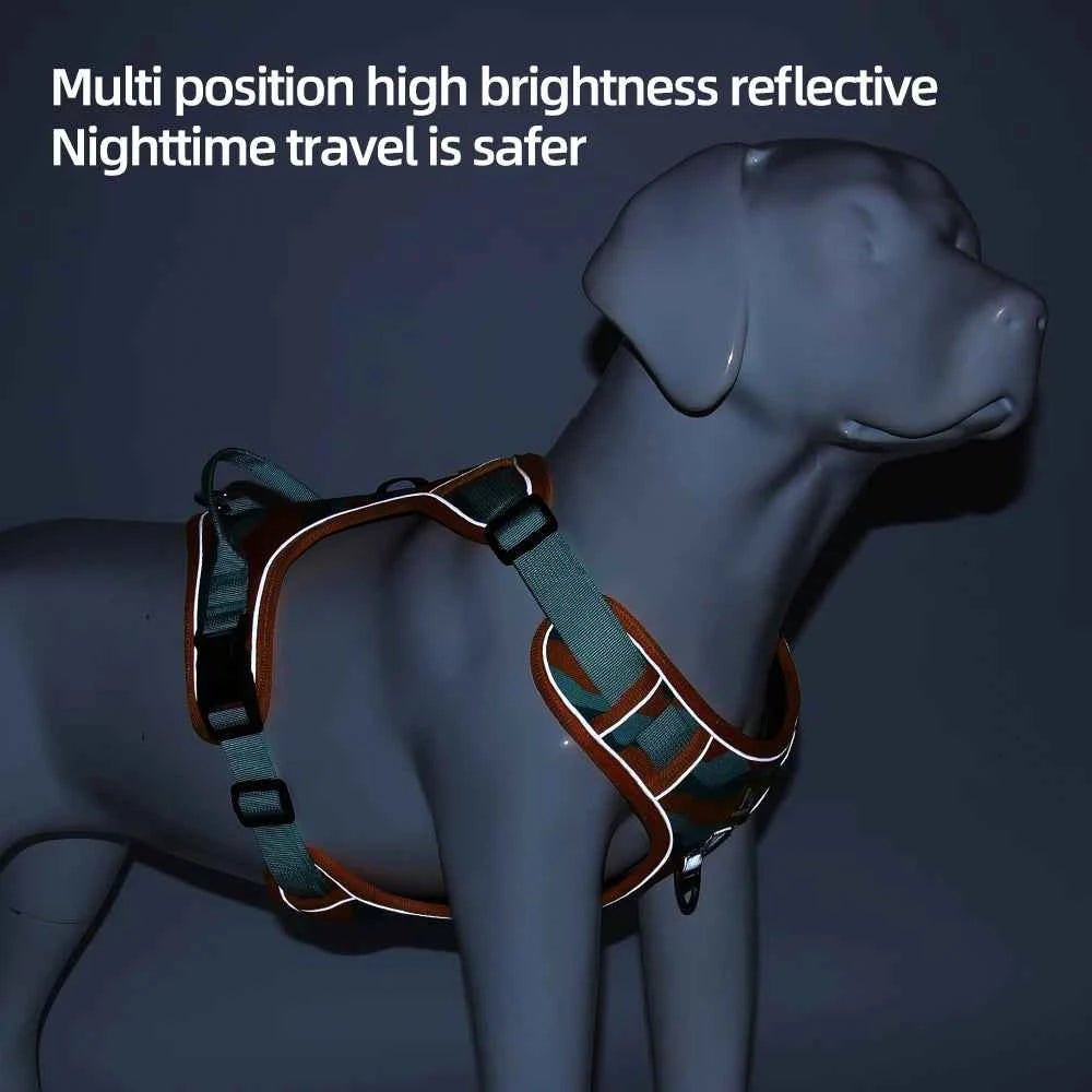 Adjustable Reflective Pet Vest Labrador Dog Collar - Medium Large Dog Harness by Souths Cheap Stuff