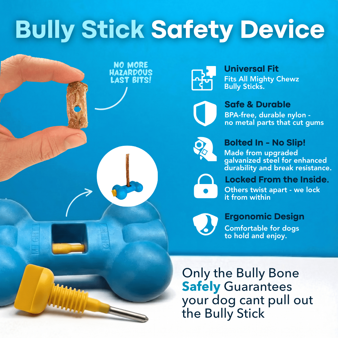 Mighty Chewz Bully Stick Holder PackSafe for Safe Dog Chewing - shop_name pets petsupplys
