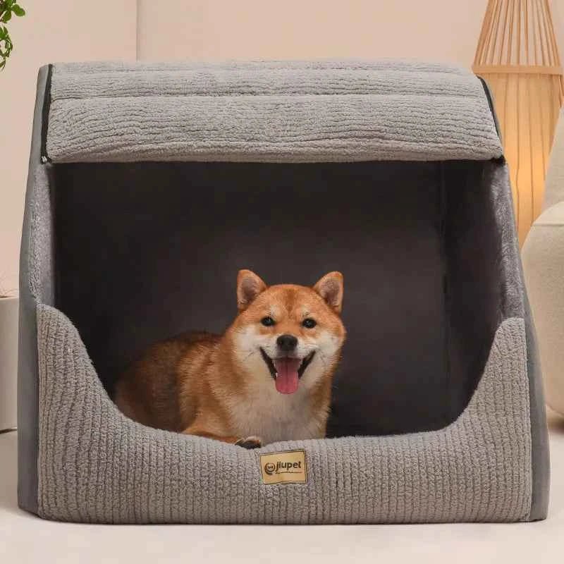 Golden Retriever Winter Dog Kennel Bed with Removable Cover - Medium to Large Breed by Souths Cheap Stuff