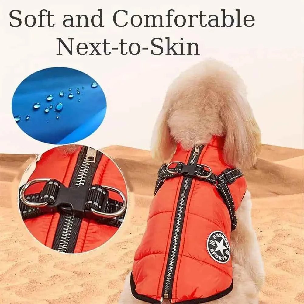 New Waterproof Pet Dog Jacket Warm Fleece Lined Cat Coat Vest Thick Dog Clothes Winter Season by Souths Cheap Stuff