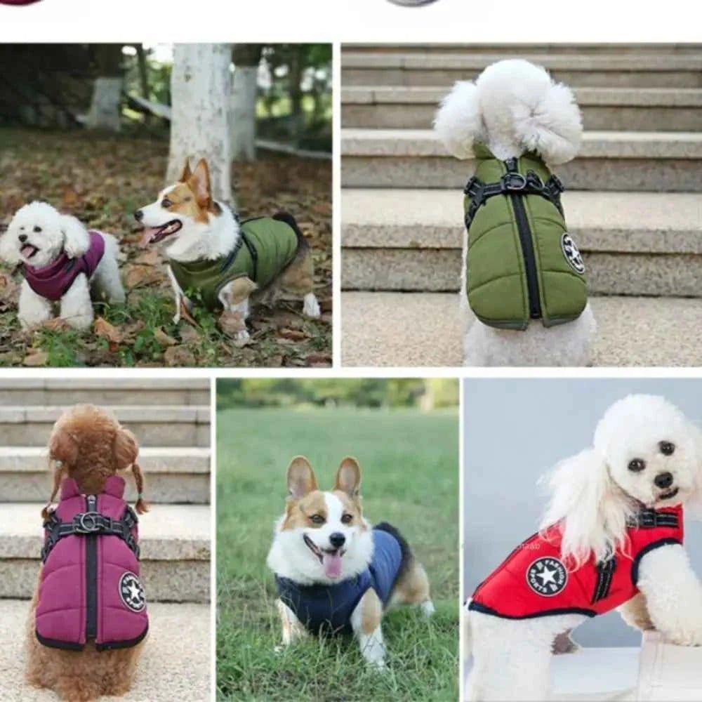 New Waterproof Pet Dog Jacket Warm Fleece Lined Cat Coat Vest Thick Dog Clothes Winter Season by Souths Cheap Stuff