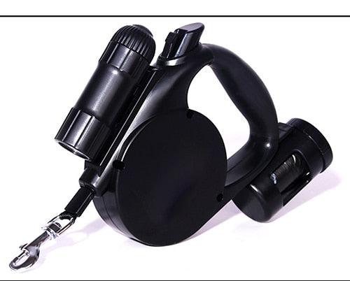 Nightwalk 4.5M Led Light And Waste Bag Dispenser Retractable Dog Leash by Dog Hugs Cat