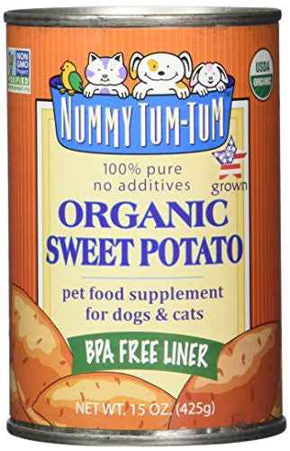 Nummy Tum Tum Organic Pumpkin And Sweet Potato Puree For Dogs 12x15 Oz - shop_name pets petsupplys