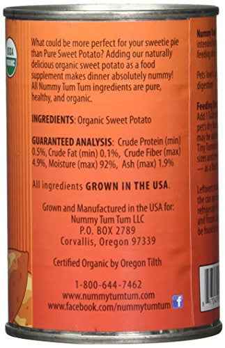 Nummy Tum Tum Organic Pumpkin And Sweet Potato Puree For Dogs 12x15 Oz - shop_name pets petsupplys