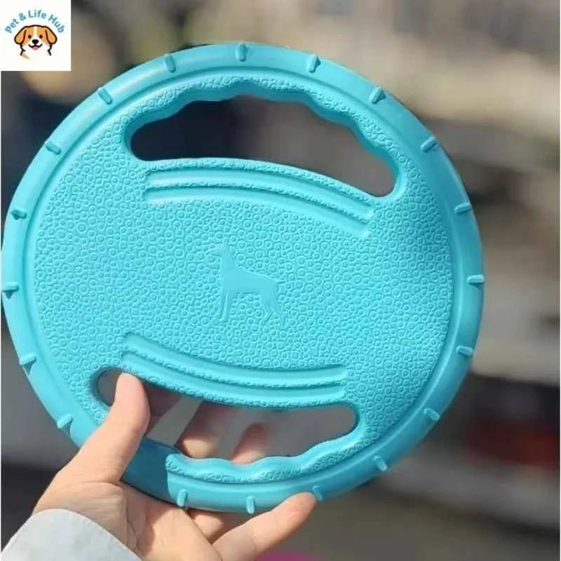 Rubber dog frisbee toy for bite-resistant training supplies & pet products by Souths Cheap Stuff