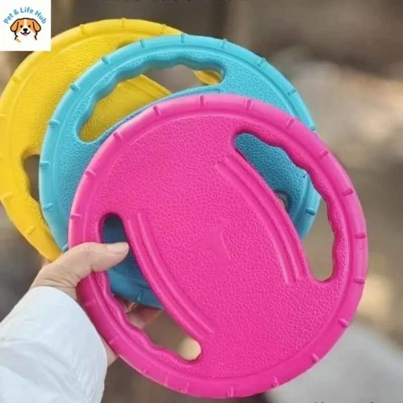 Rubber dog frisbee toy for bite-resistant training supplies & pet products by Souths Cheap Stuff